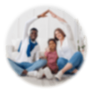 Family with New Home